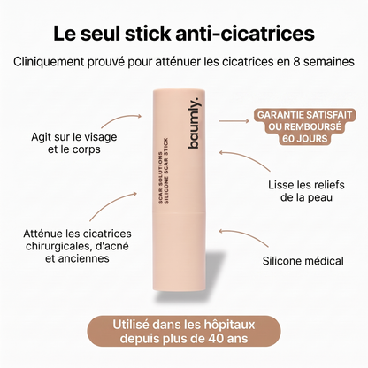 Stick clinique réparateur de cicatrices d'acné