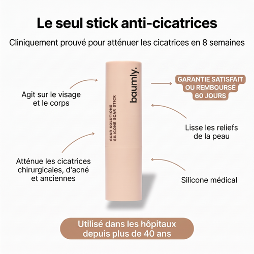 Stick clinique réparateur de cicatrices d'acné